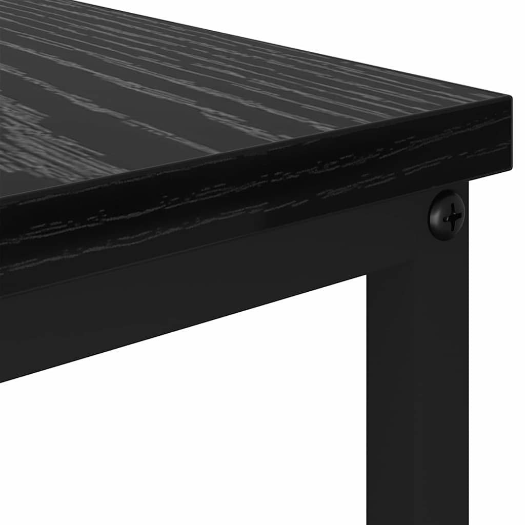 Sofabord Sort eg 100 x 51 x 45 cm Konstrueret træ