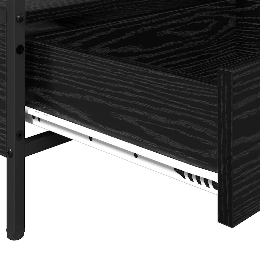 Sofabord Sort eg 100 x 51 x 45 cm Konstrueret træ