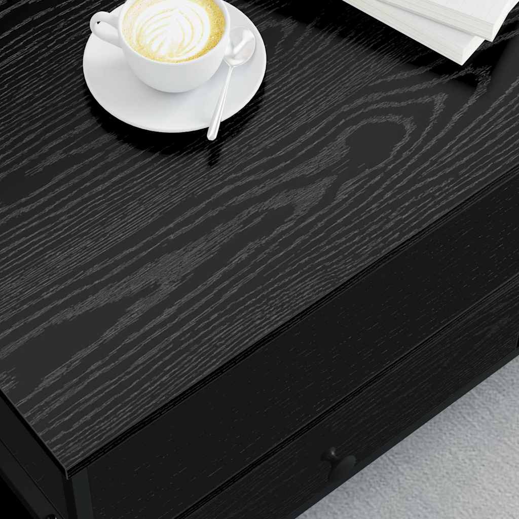 Sofabord Sort eg 100 x 51 x 45 cm Konstrueret træ