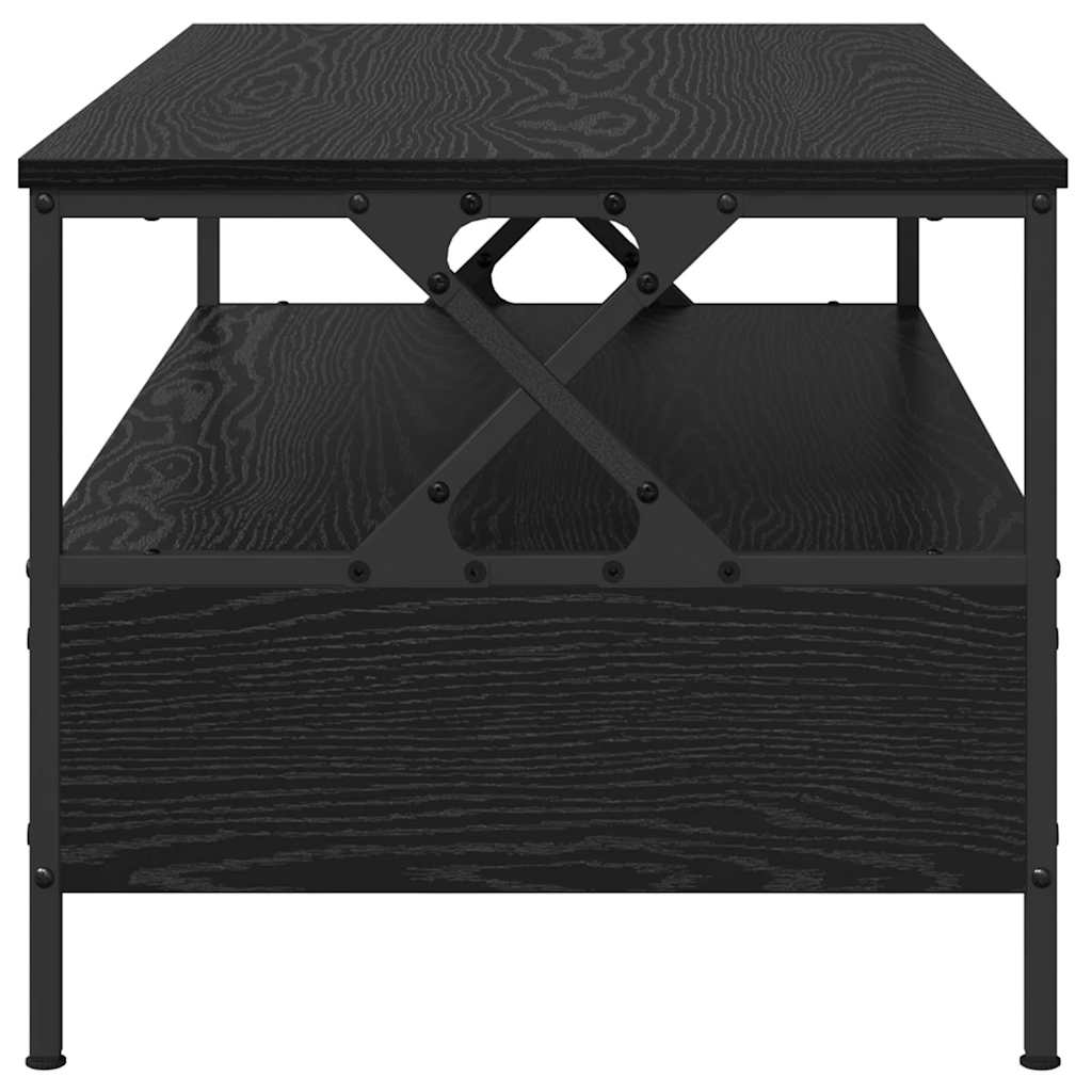 Sofabord Sort eg 100 x 51 x 45 cm Konstrueret træ