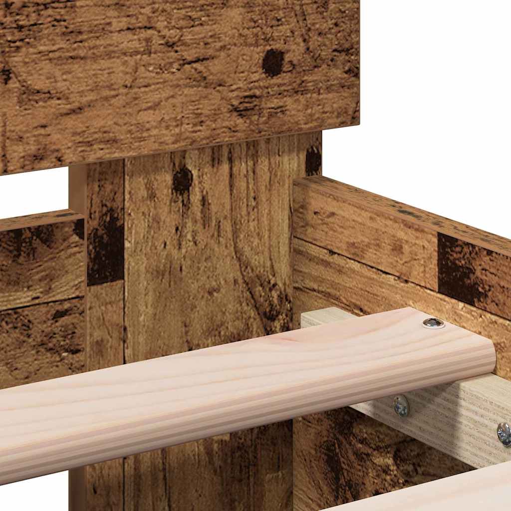 Sengestel Gammelt træ 203 x 95 x 70 cm Konstrueret træ