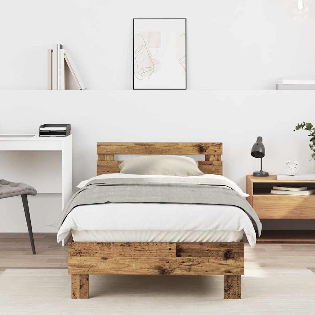 Sengestel Gammelt træ 203 x 95 x 70 cm Konstrueret træ