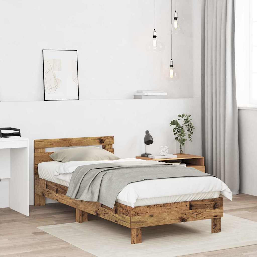 Sengestel Gammelt træ 203 x 95 x 70 cm Konstrueret træ