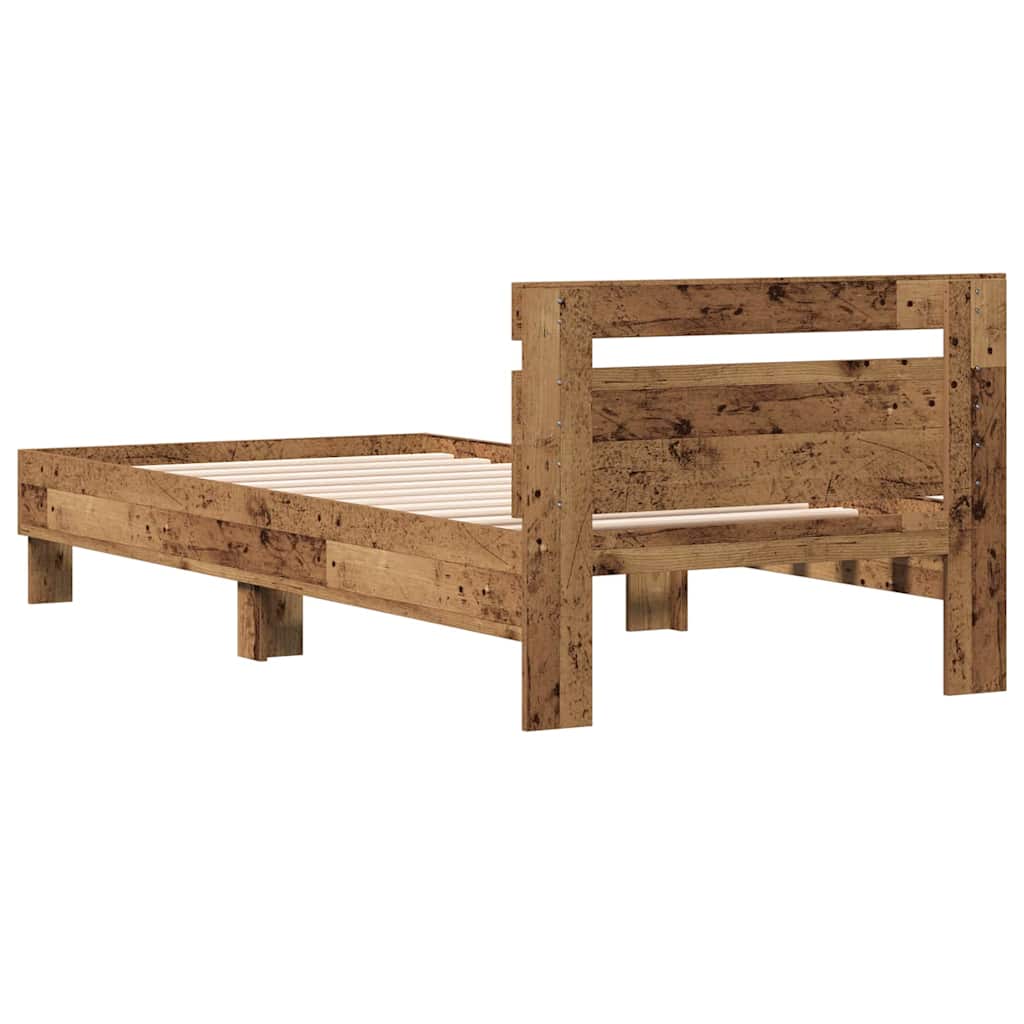 Sengestel Gammelt træ 203 x 95 x 70 cm Konstrueret træ