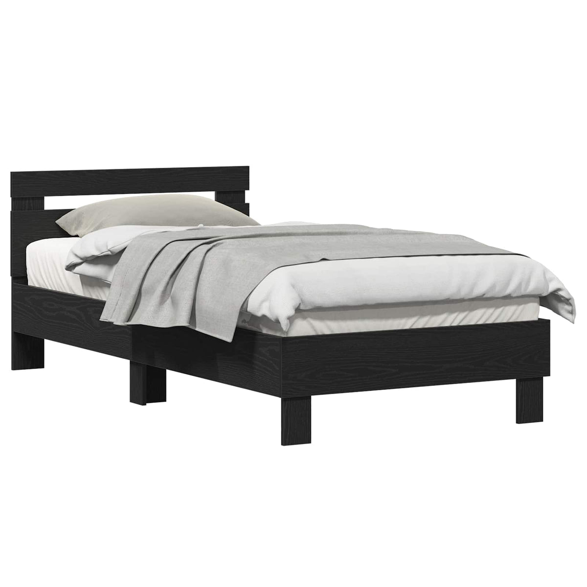 Sengestel Sort eg 193 x 95 x 88 cm Konstrueret træ