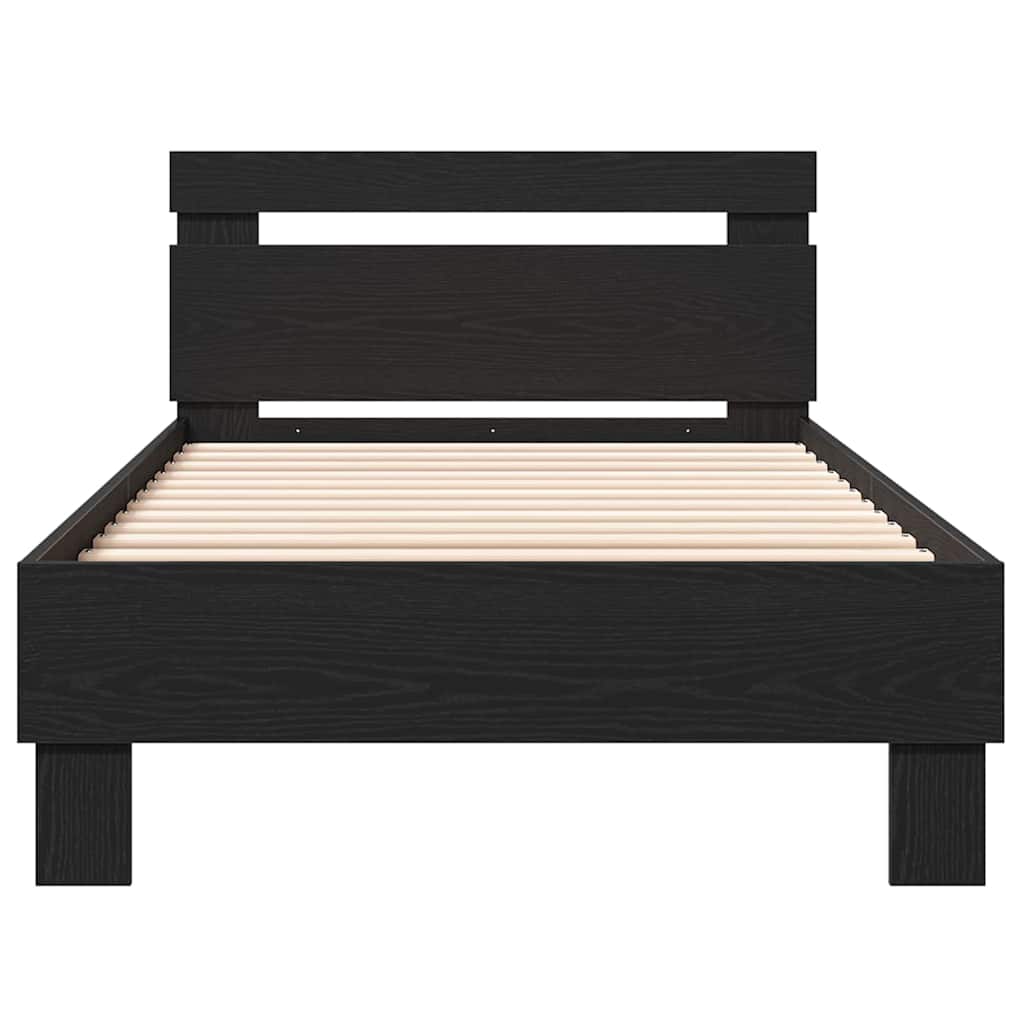 Sengestel Sort eg 193 x 95 x 88 cm Konstrueret træ