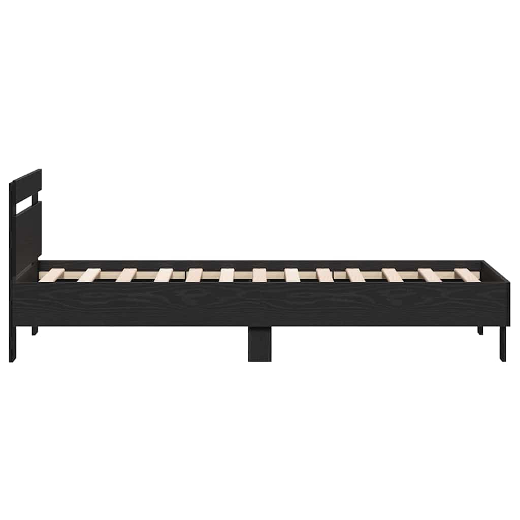 Sengestel Sort eg 193 x 95 x 88 cm Konstrueret træ