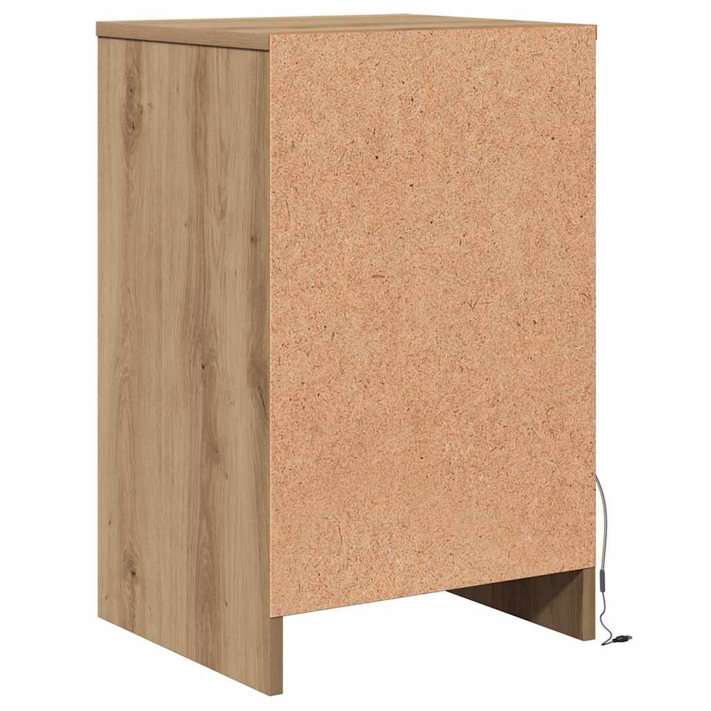 LED Sengeskab artisan eg 38 x 34 x 61 cm Konstrueret træ