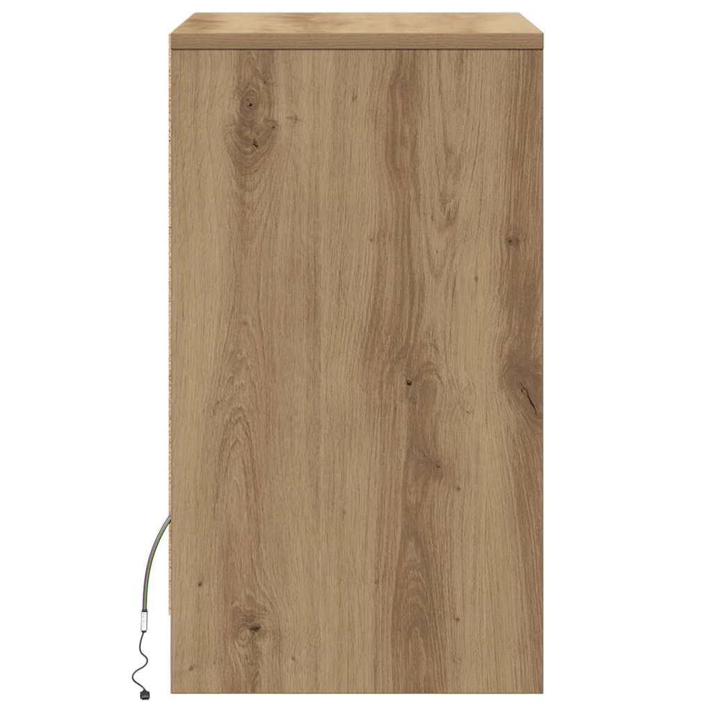 LED Sengeskab artisan eg 38 x 34 x 61 cm Konstrueret træ