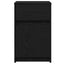 LED Sengeskab 2 stk. Sort eg 38 x 34 x 61 cm Konstrueret træ