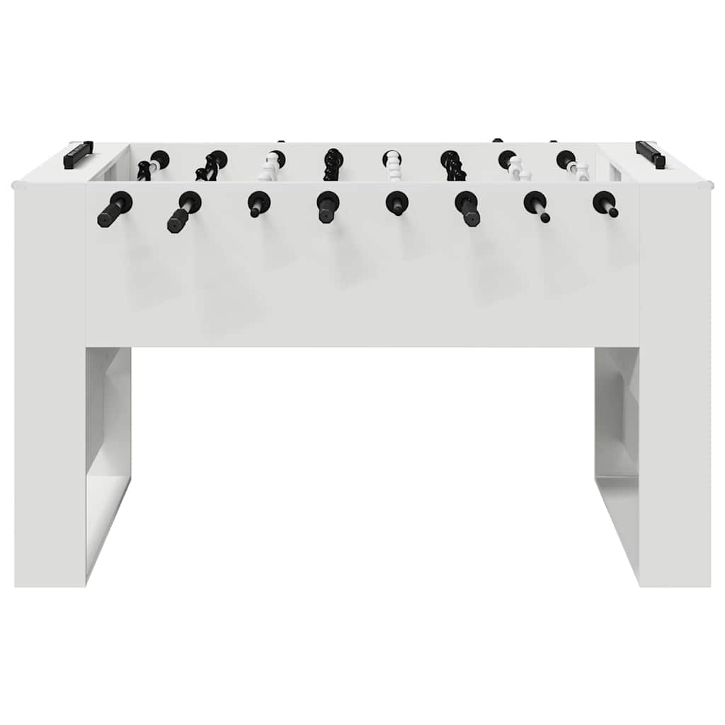 Fodboldbord Hvid 146,5 x 74 x 85 cm Konstrueret træ