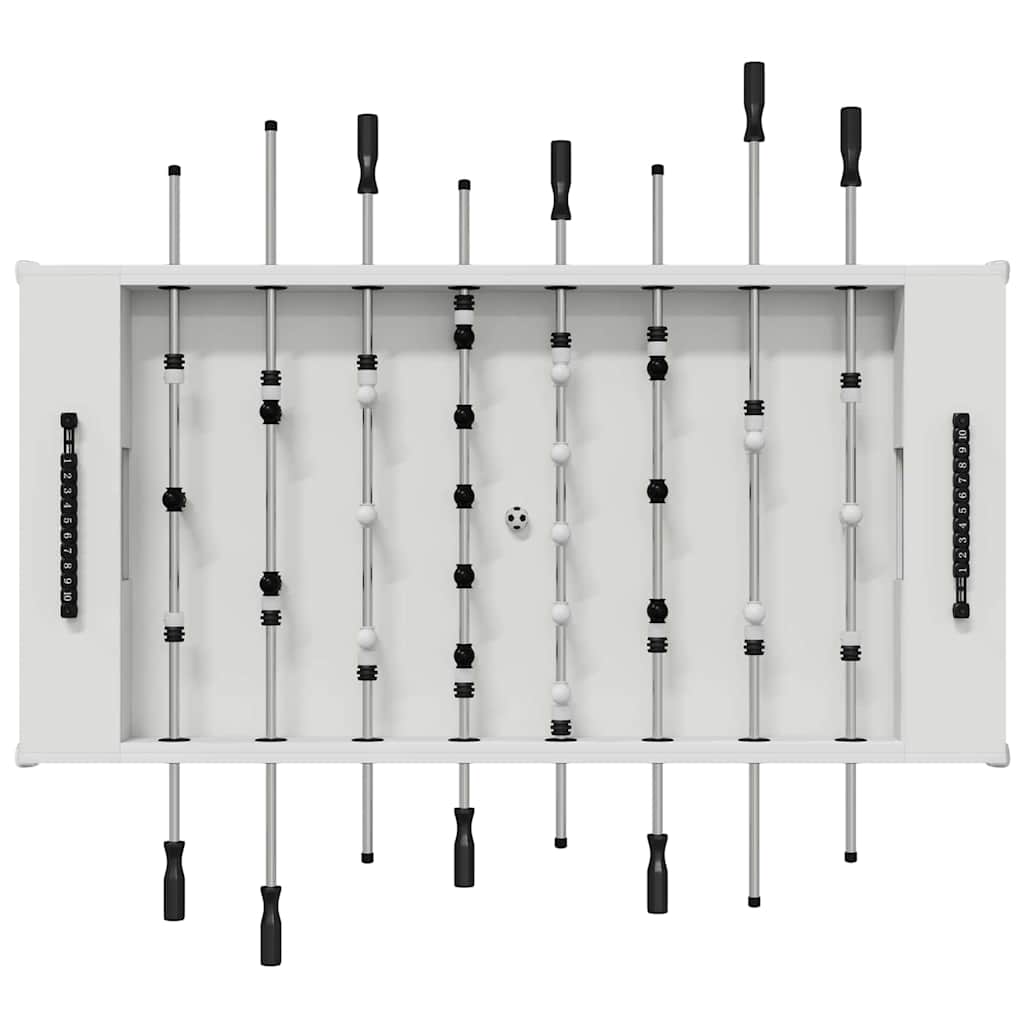 Fodboldbord Hvid 146,5 x 74 x 85 cm Konstrueret træ