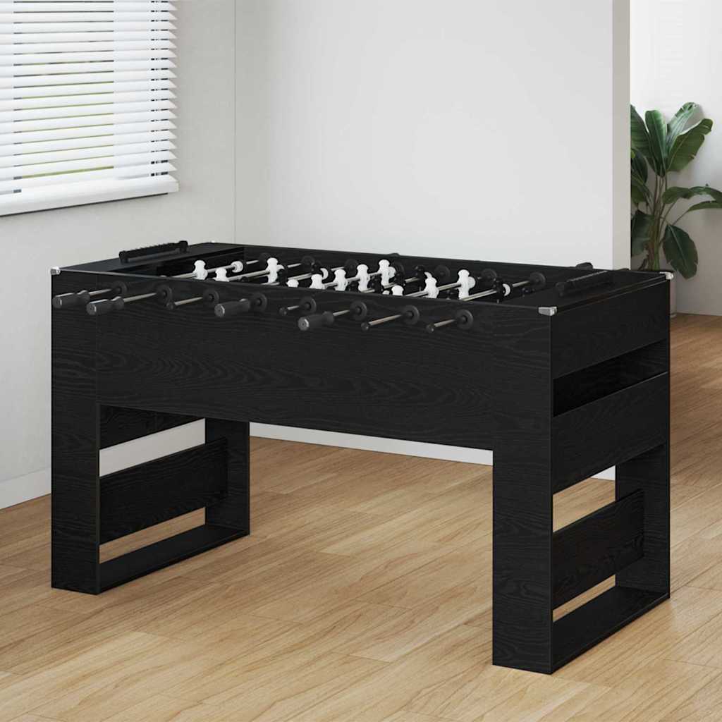 Fodboldbord Sort Eg 146,5 x 74 x 85 cm Konstrueret træ