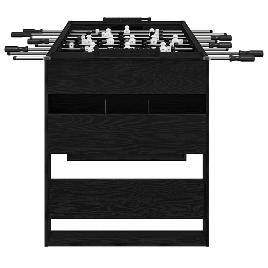 Fodboldbord Sort Eg 146,5 x 74 x 85 cm Konstrueret træ