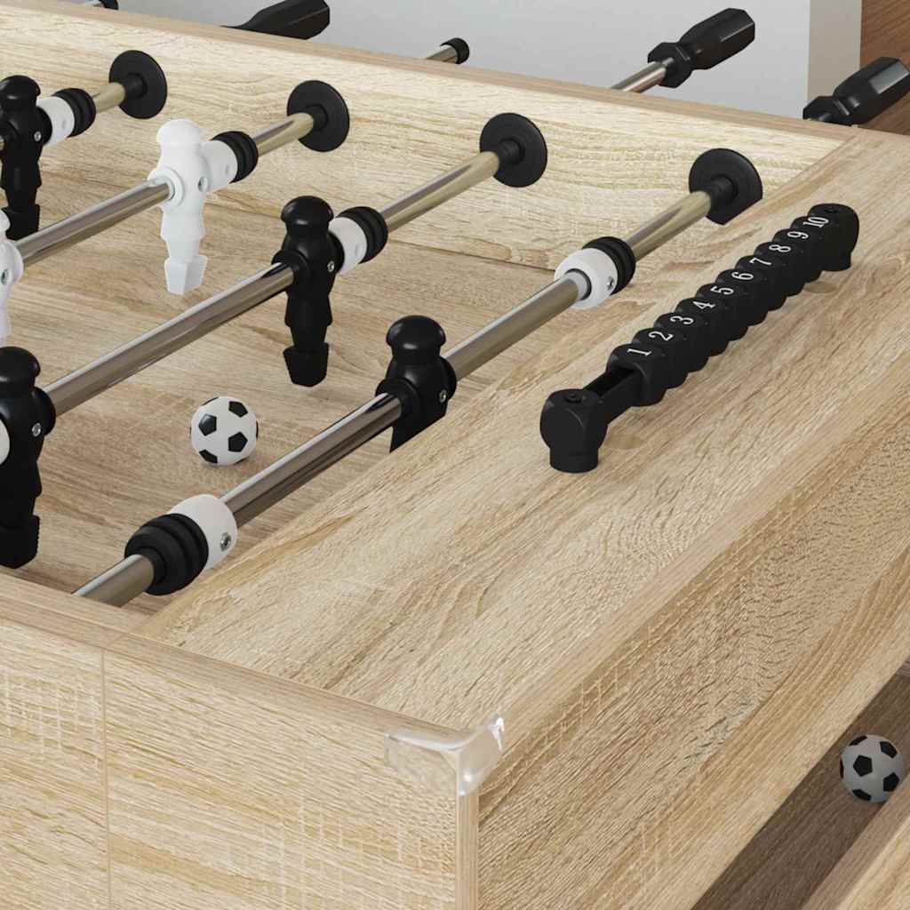 Fodboldbord Sonoma eg 146,5 x 74 x 85 cm Konstrueret træ