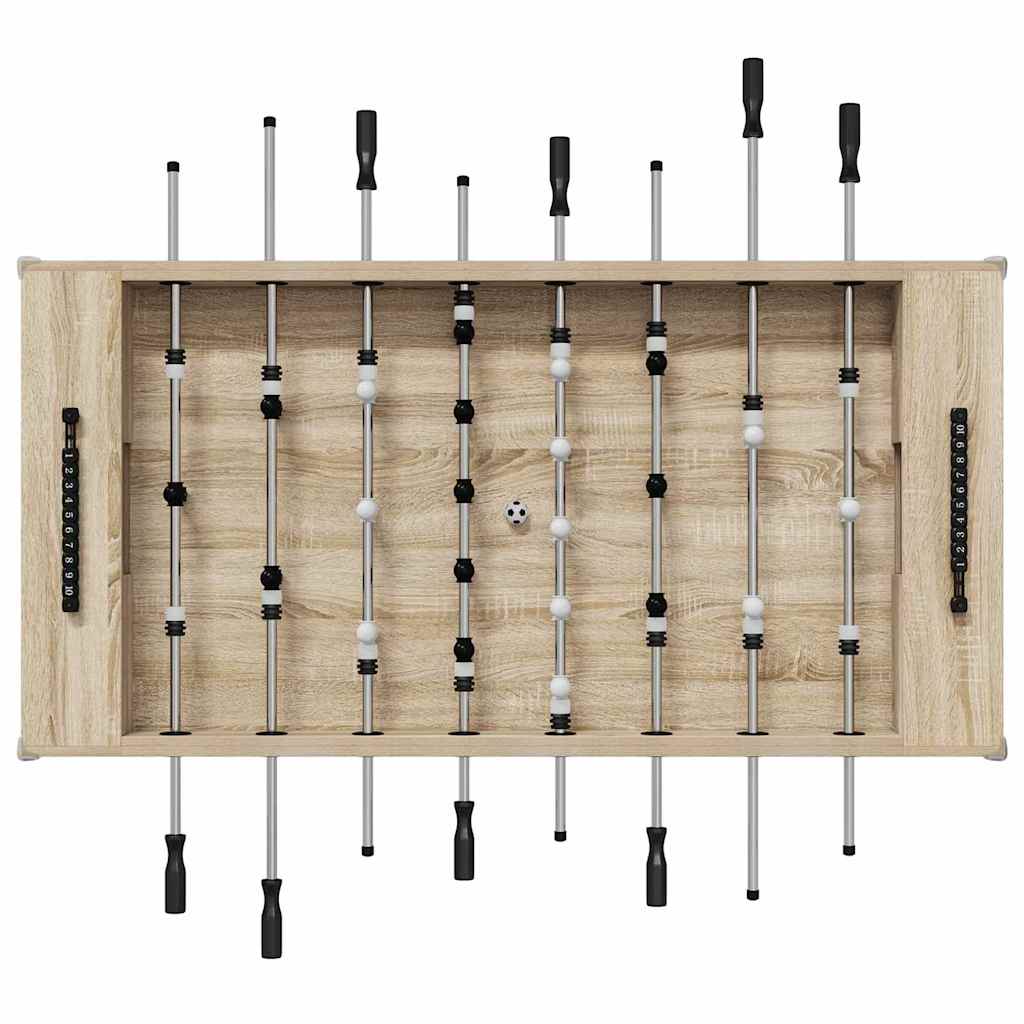 Fodboldbord Sonoma eg 146,5 x 74 x 85 cm Konstrueret træ