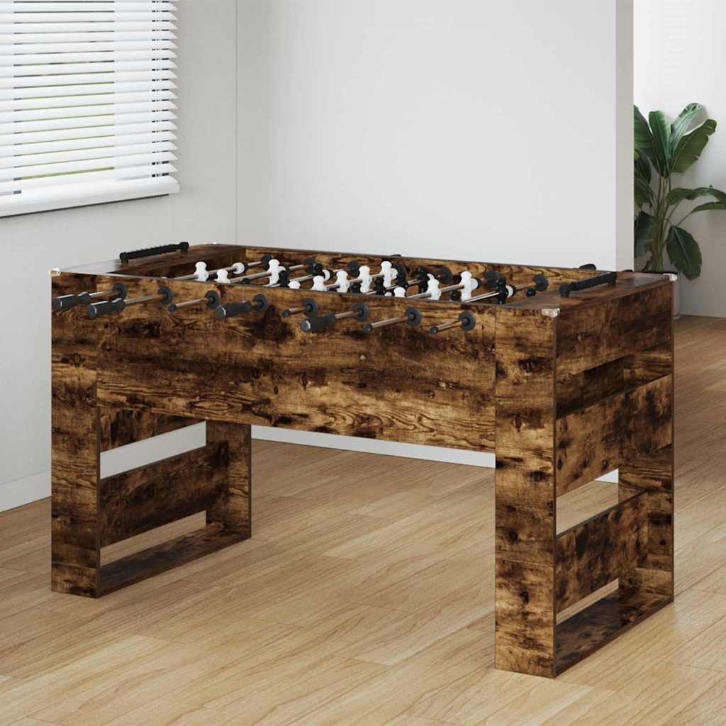 Fodboldbord Røget Eg 146,5 x 74 x 85 cm Konstrueret træ