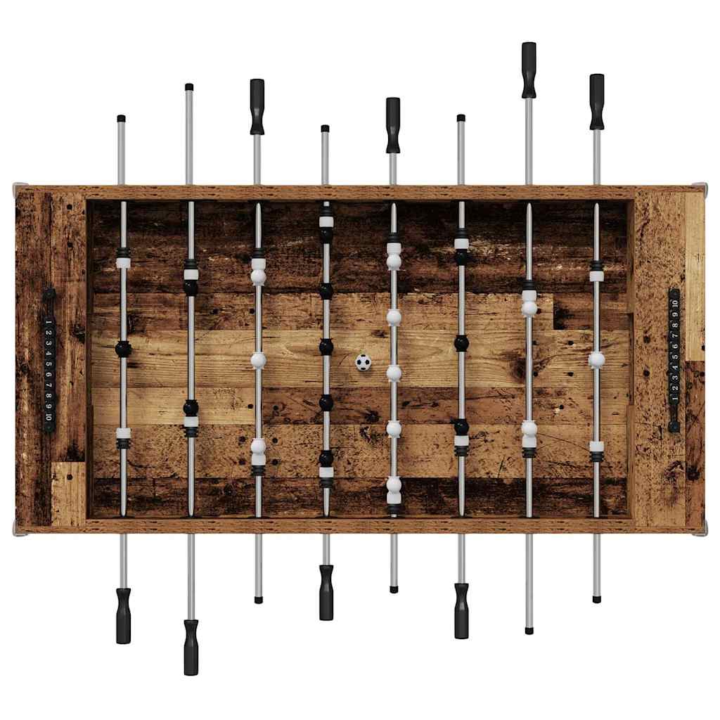 Fodboldbord Gammelt træ 146,5 x 74 x 85 cm Konstrueret træ