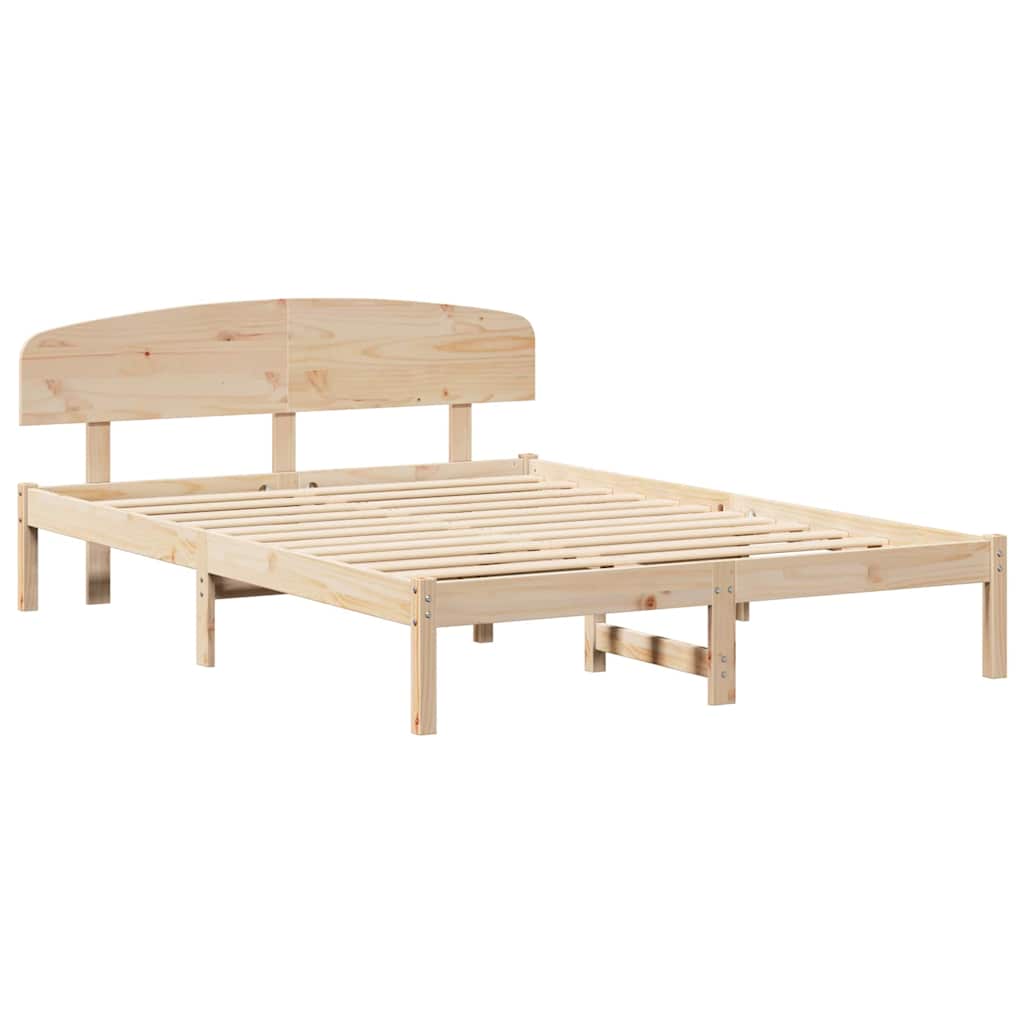 Sengestel Naturfarvet 150 x 200 cm Massiv fyrretræ