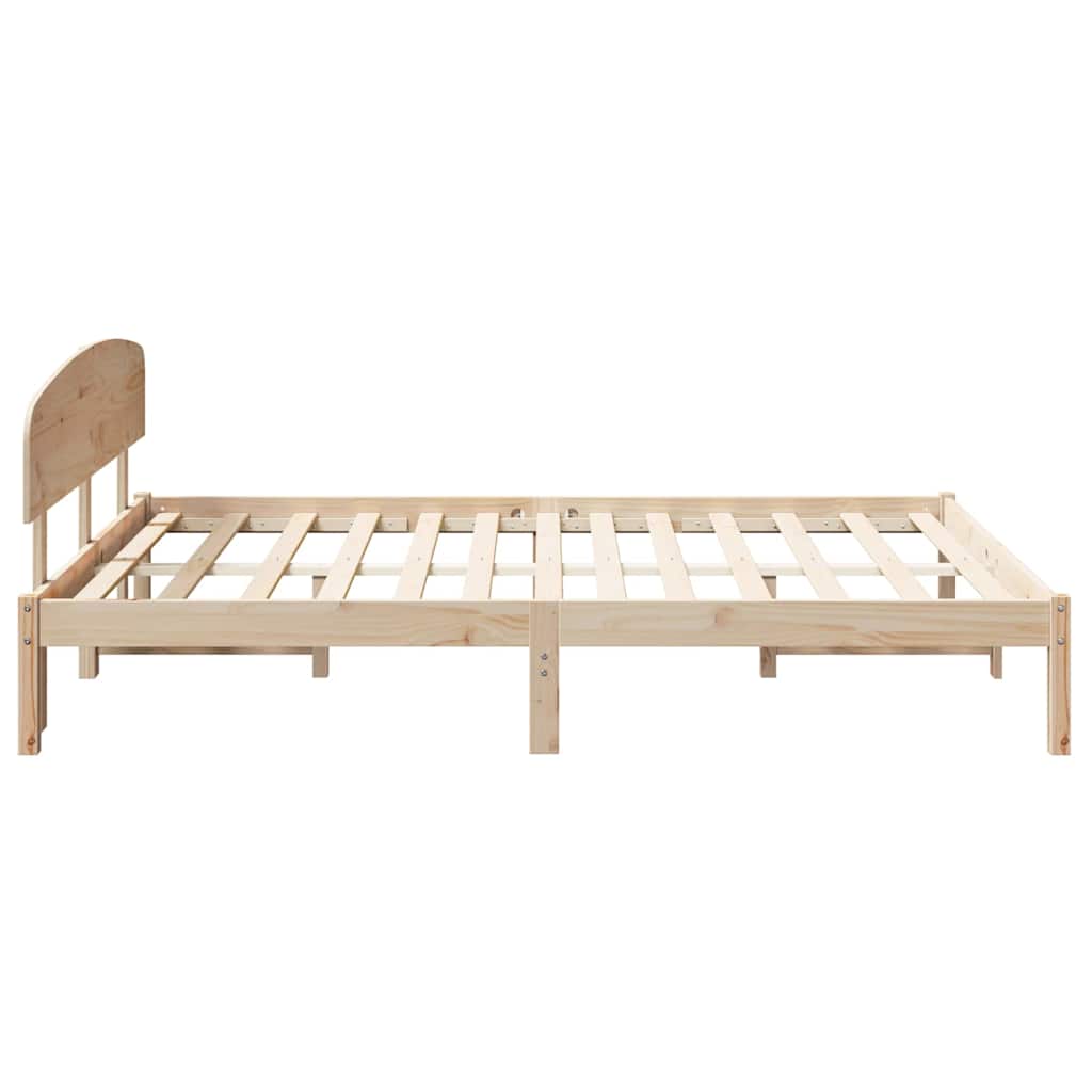 Sengestel Naturfarvet 150 x 200 cm Massiv fyrretræ