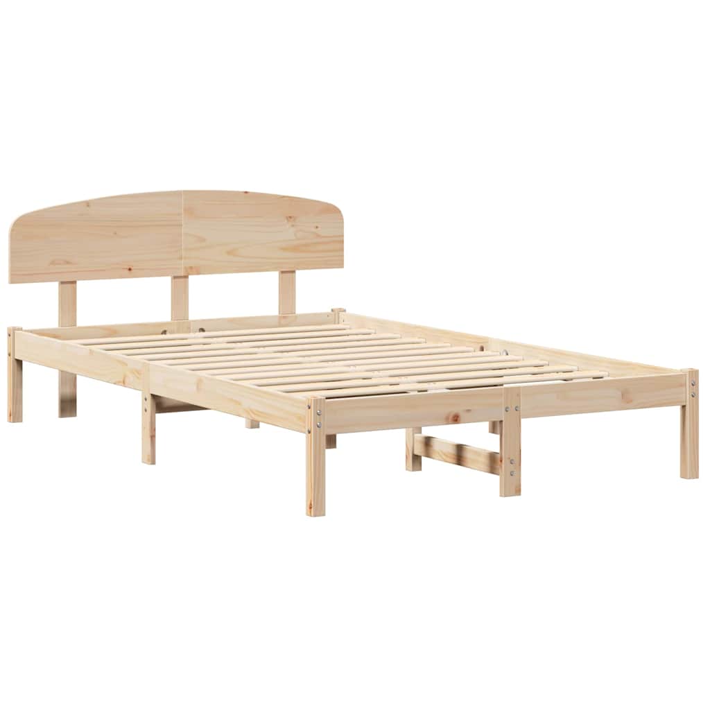 Sengestel Naturfarvet 135 x 190 cm Massiv fyrretræ