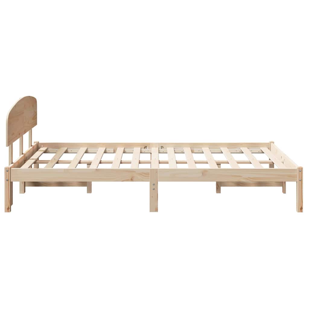 Sengestel Naturfarvet 120 x 190 cm Massiv fyrretræ