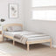 Sengestel Naturfarvet 80 x 200 cm Massiv fyrretræ