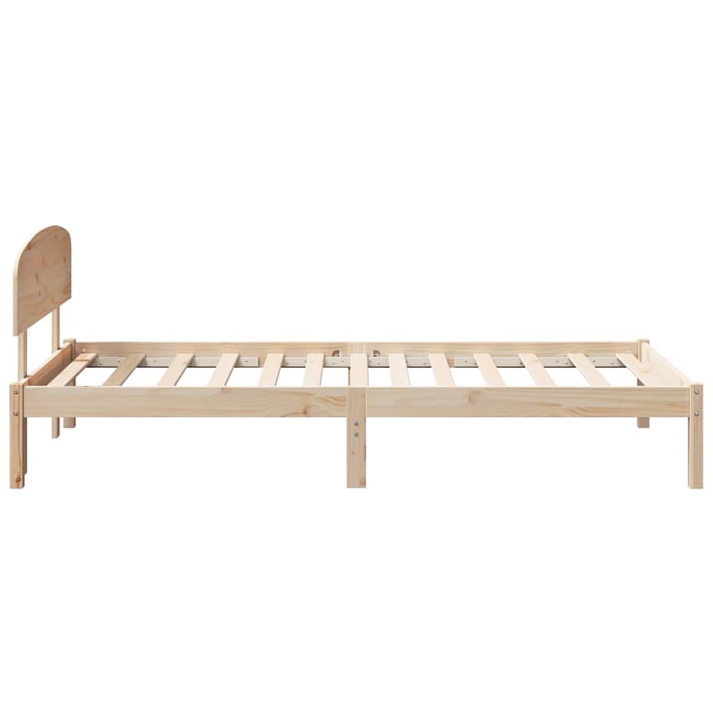 Sengestel Naturfarvet 90 x 190 cm Massiv fyrretræ