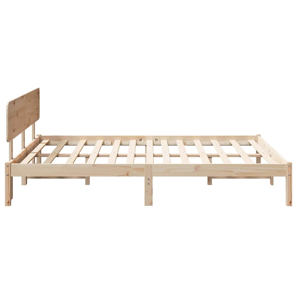 Sengestel Naturfarvet 150 x 200 cm Massiv fyrretræ