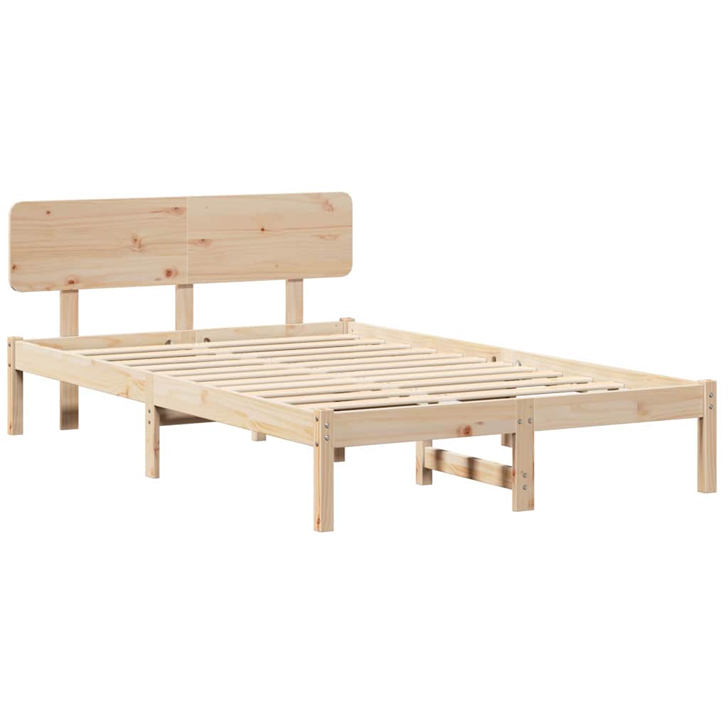 Sengestel Naturfarvet 140 x 190 cm Massiv fyrretræ