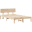Sengestel Naturfarvet 135 x 190 cm Massiv fyrretræ