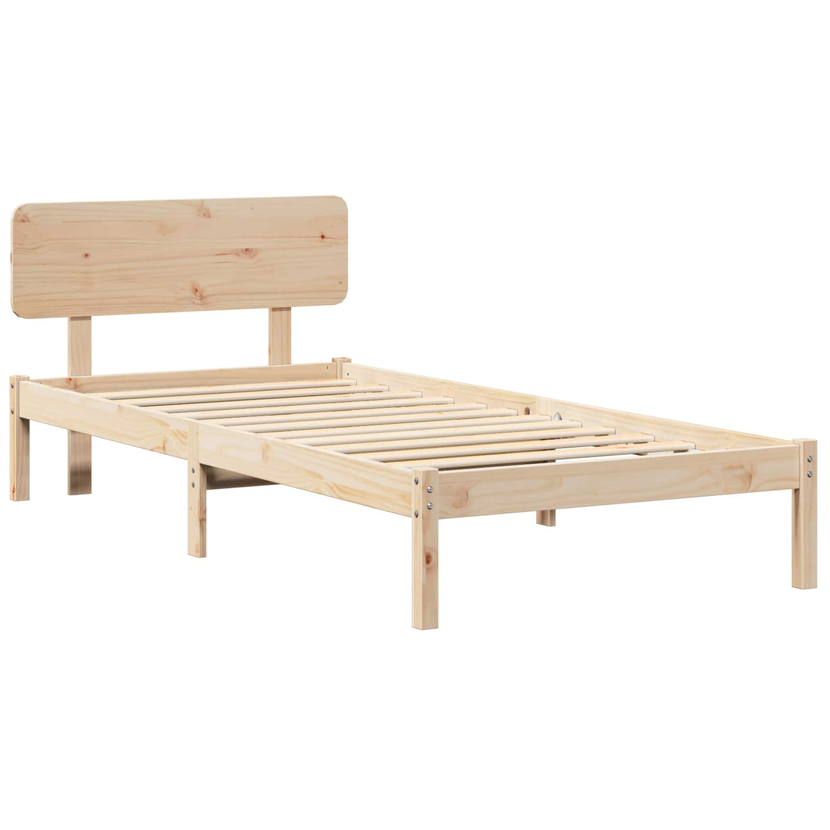 Sengestel Naturfarvet 100 x 200 cm Massiv fyrretræ