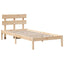 Sengestel med hovedgærde Brun 90 x 190 cm Massivt fyrretræ