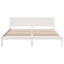 Sengestel Hvid 180 x 200 cm Massivt fyrretræ