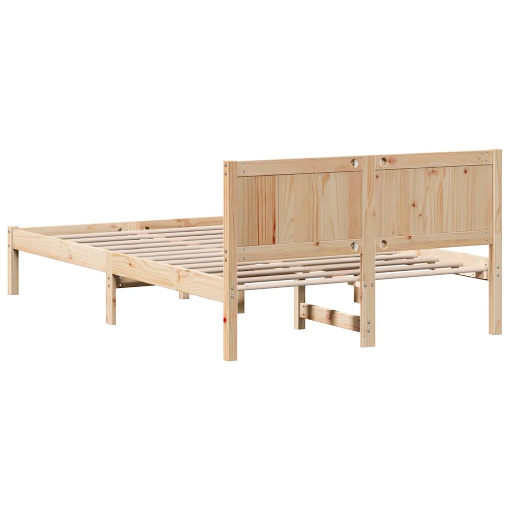 Sengestel Brun 120 x 190 cm Massivt fyrretræ