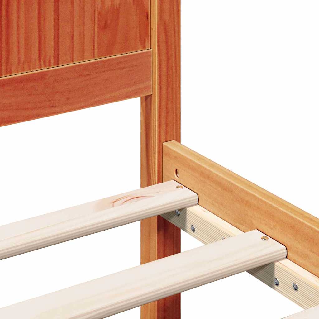 Sengestel Brun 80 x 200 cm Massivt fyrretræ