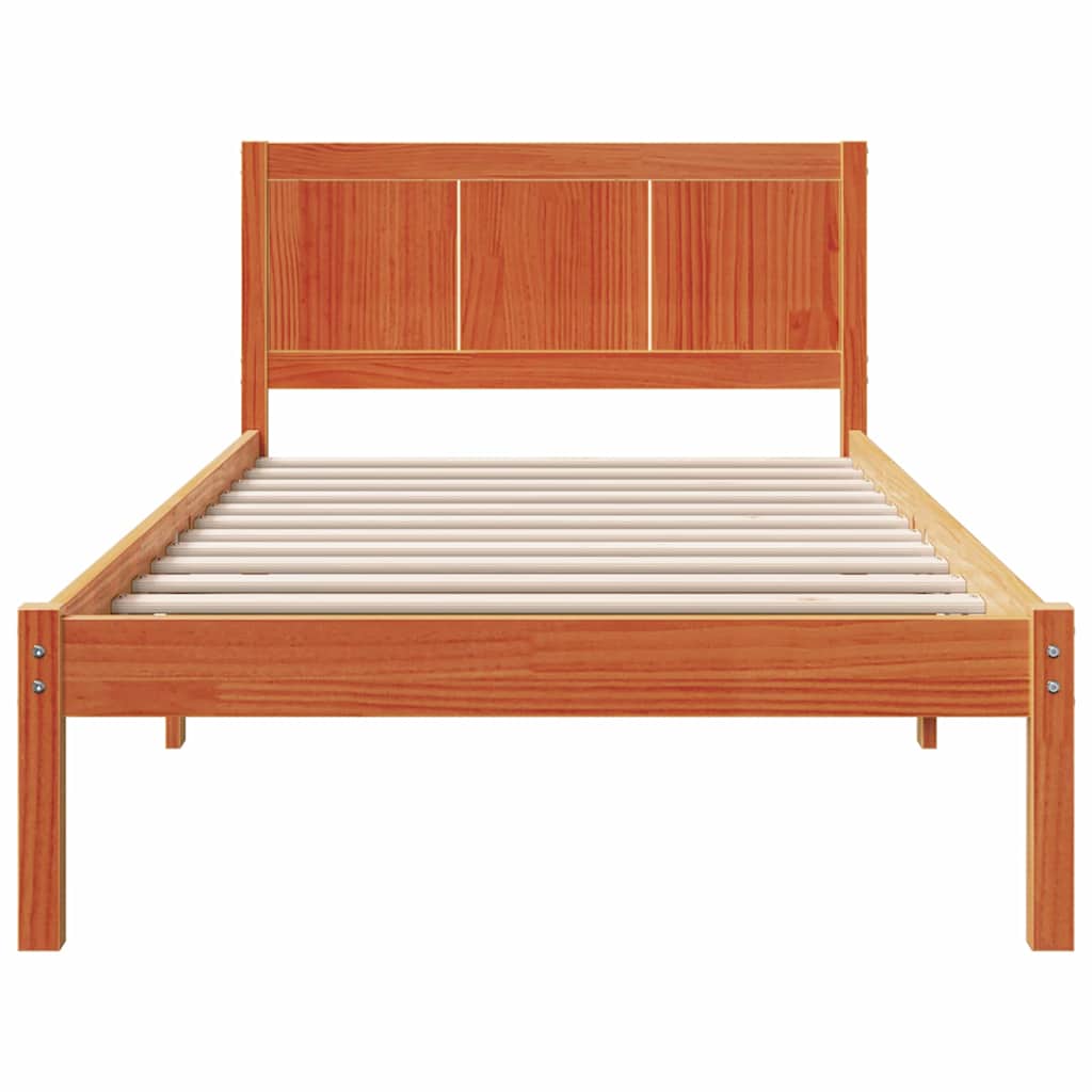 Sengestel Brun 80 x 200 cm Massivt fyrretræ