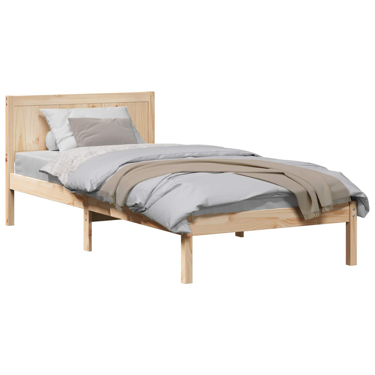 Sengestel Brun 90 x 190 cm Massivt fyrretræ