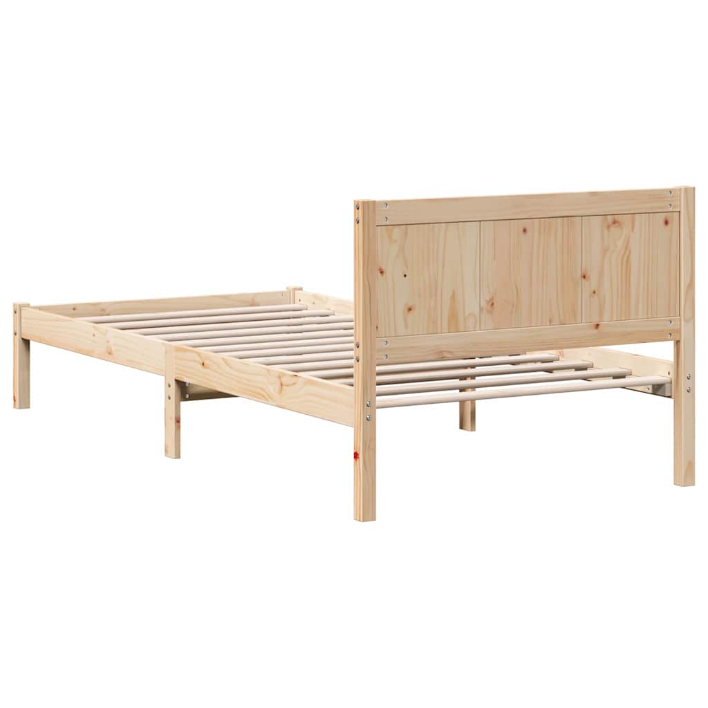 Sengestel Brun 90 x 190 cm Massivt fyrretræ