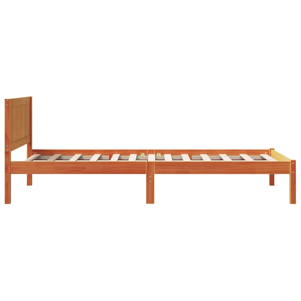 Sengestel Brun 90 x 190 cm Massivt fyrretræ