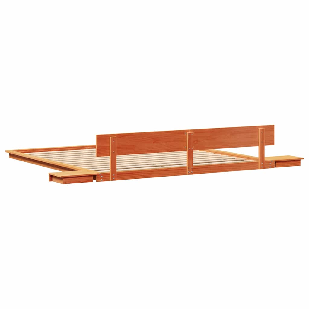 Sengestel Brun 200 x 200 cm træ