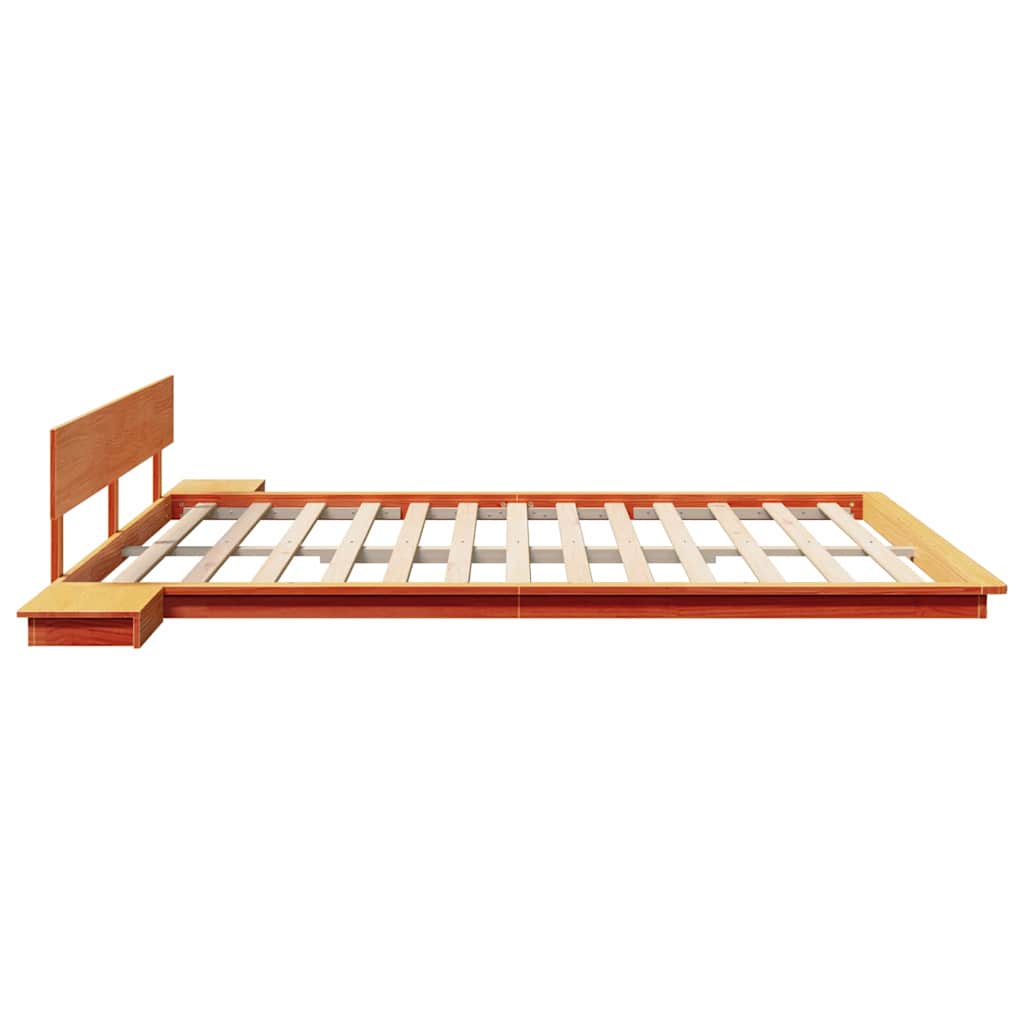 Sengestel Brun 200 x 200 cm træ