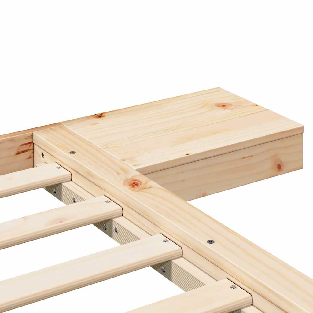 Sengestel Brun 150 x 200 cm træ