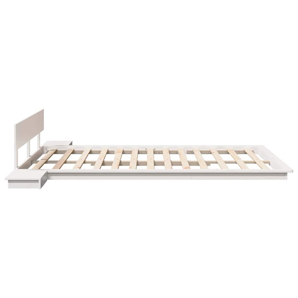Sengestel Hvid 150 x 200 cm træ