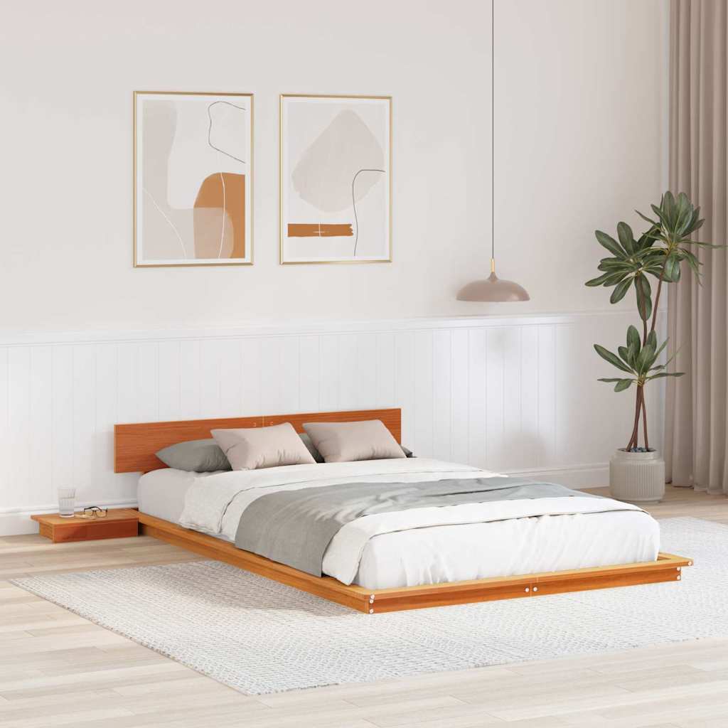 Sengestel Brun 120 x 190 cm træ