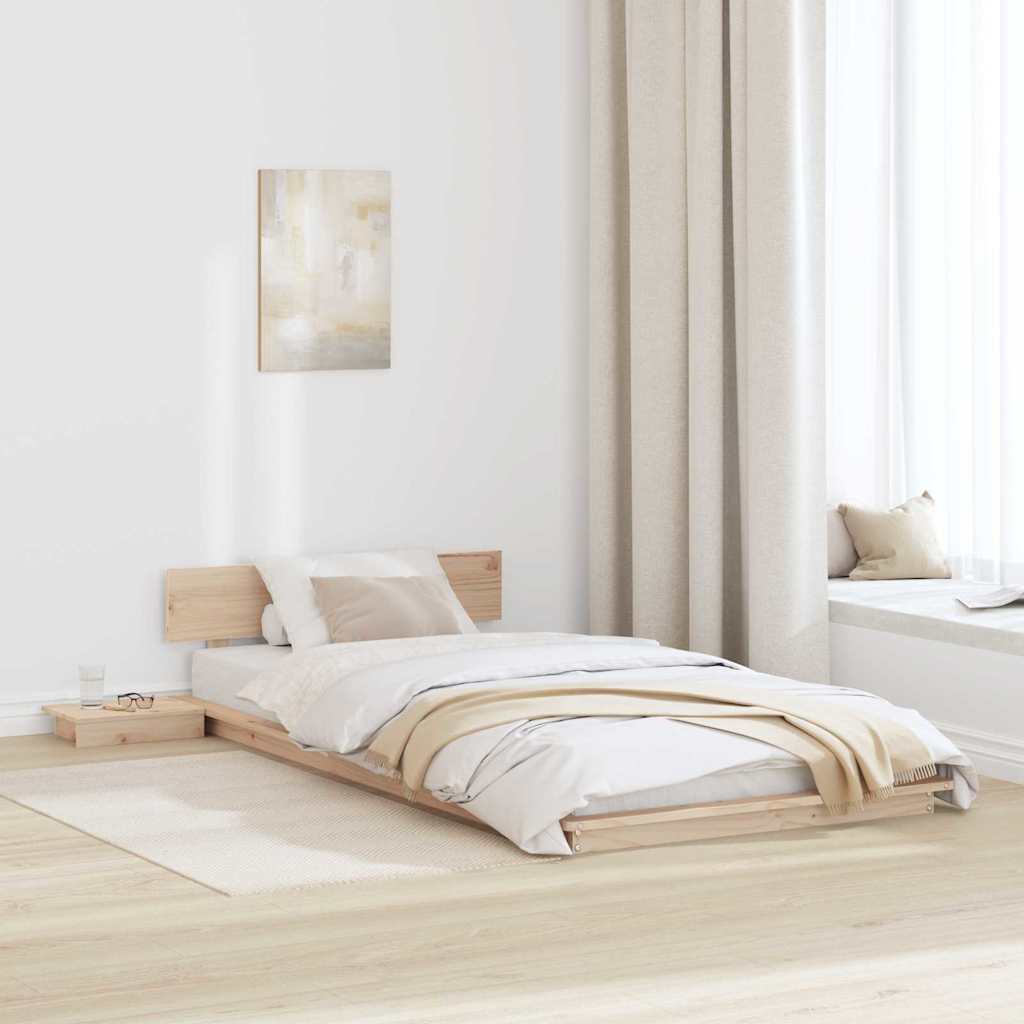 Sengestel Brun 100 x 200 cm træ