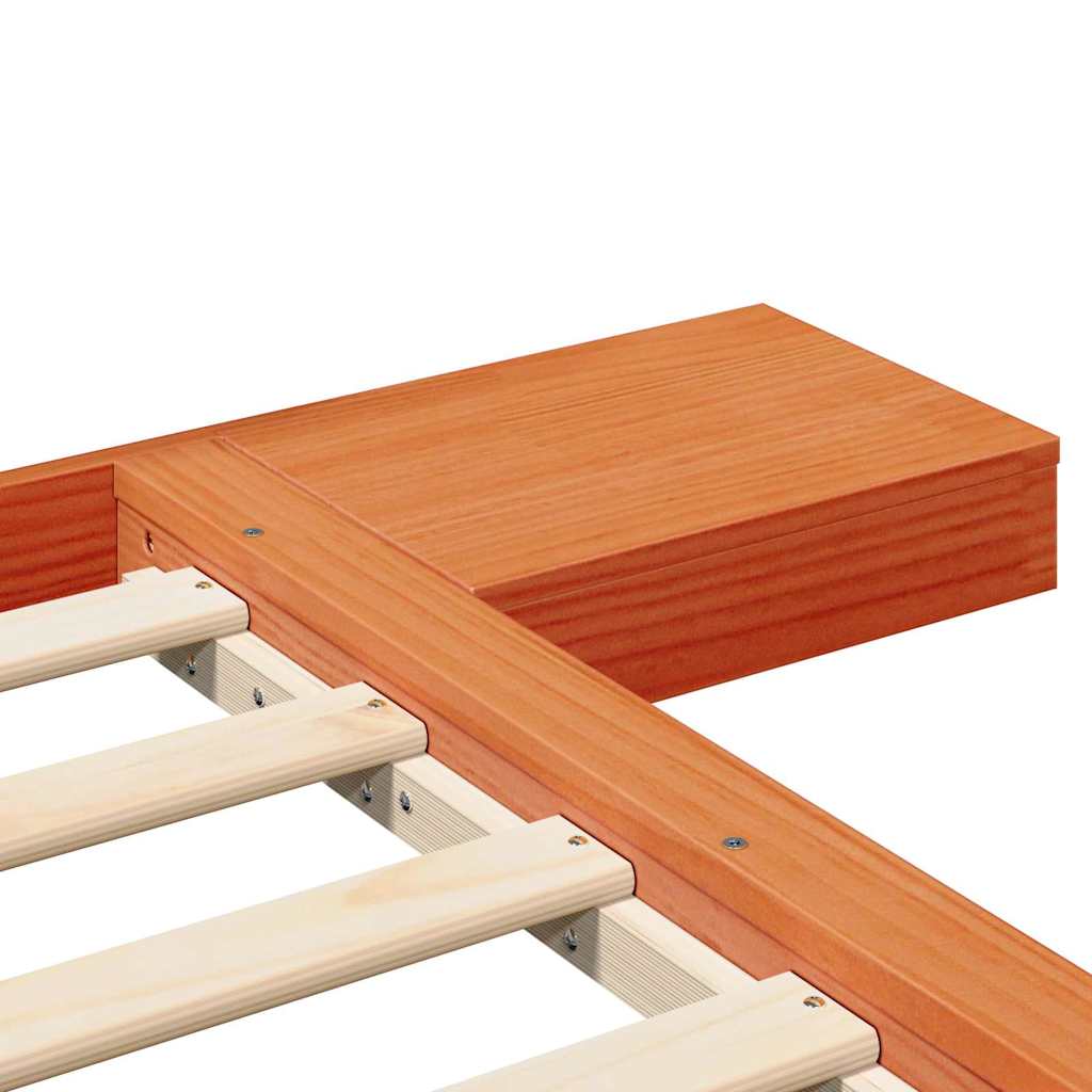 Sengestel Brun 90 x 200 cm træ
