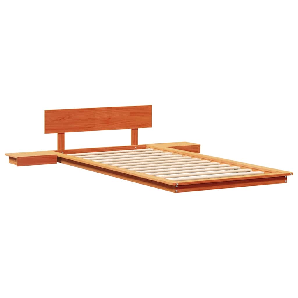 Sengestel Brun 90 x 200 cm træ
