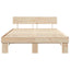 Sengestel Naturfarvet 160 x 200 cm Massiv fyrretræ