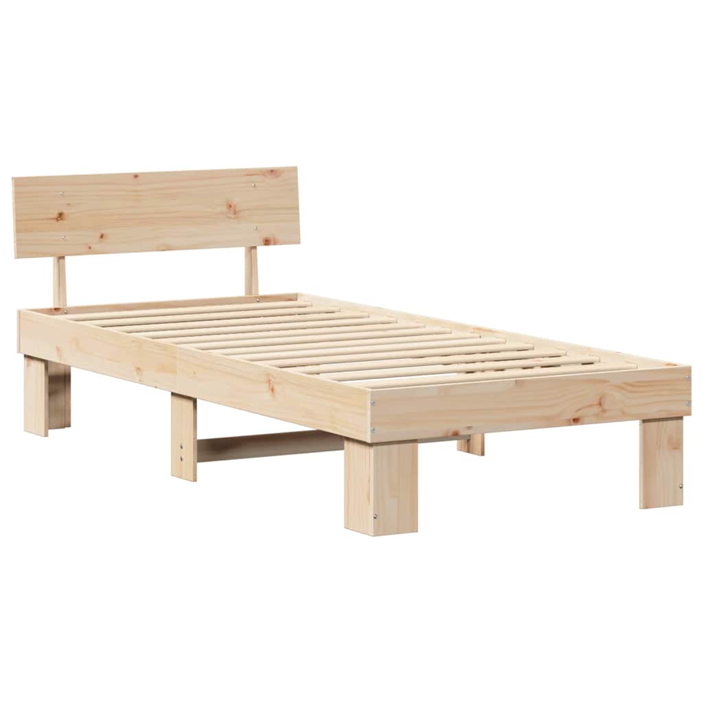 Sengestel Naturfarvet 80 x 200 cm Massiv fyrretræ